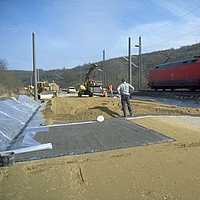 Geosynthetic clay liners in railroad construction