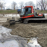 Geosynthetics for securing and reinforcing contaminated slurries