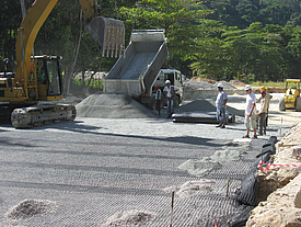 Use of Fortrac on a construction site in the Seychelles