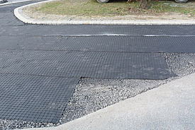 Renewal of a road section with HaTelit BL reinforcement grid